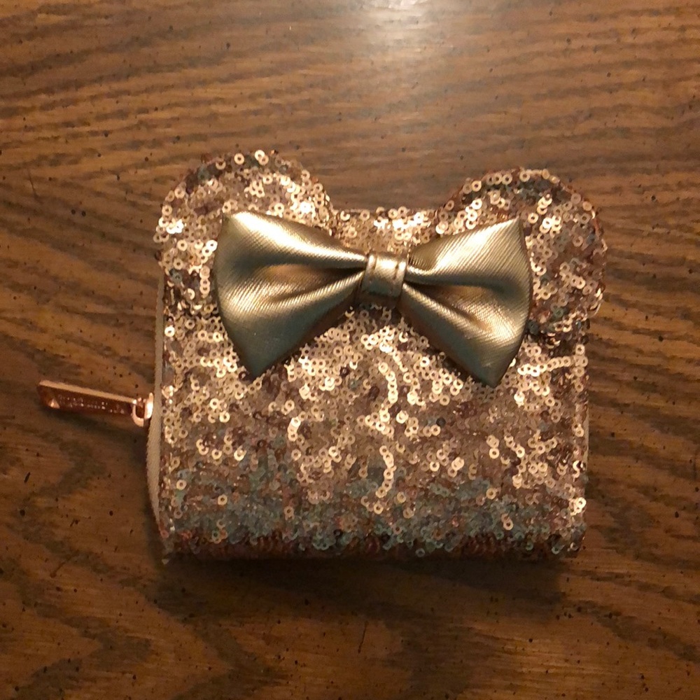 Loungefly rosegold Minnie wallet